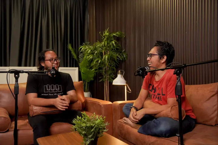 Podcast at Sarang Seni Studio