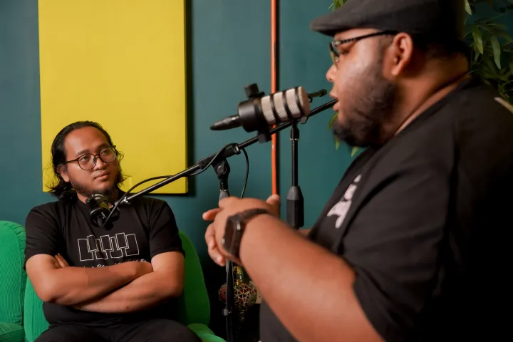 Podcast at Sarang Seni Studio